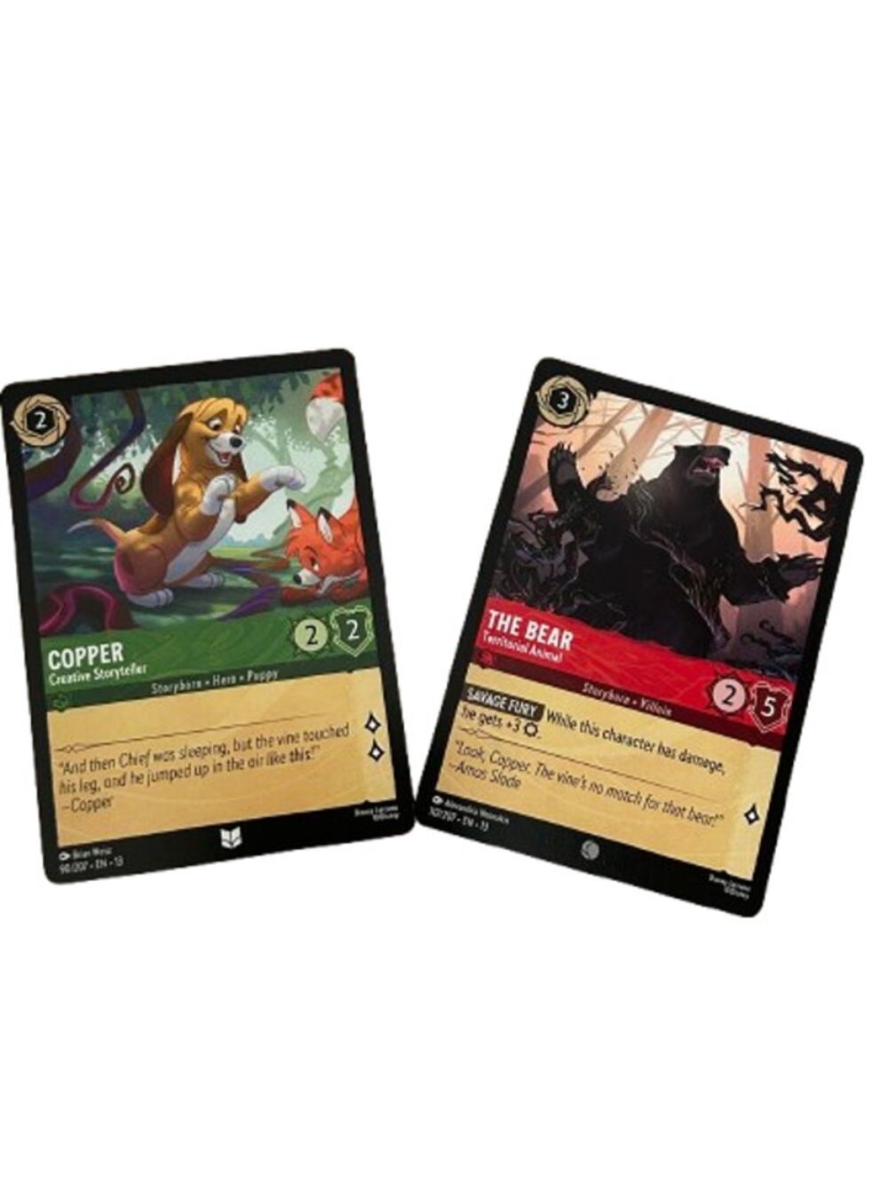 DISNEY LORCANA Attack of the Vine Card Lot The Fox and the Hound Copper The Bear